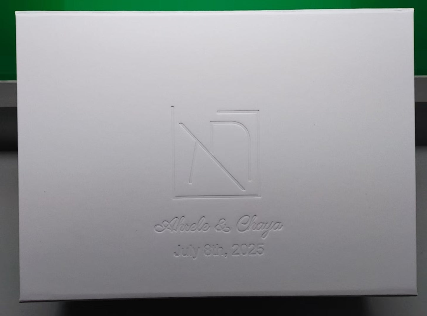 Deboss Logo on Sample Box