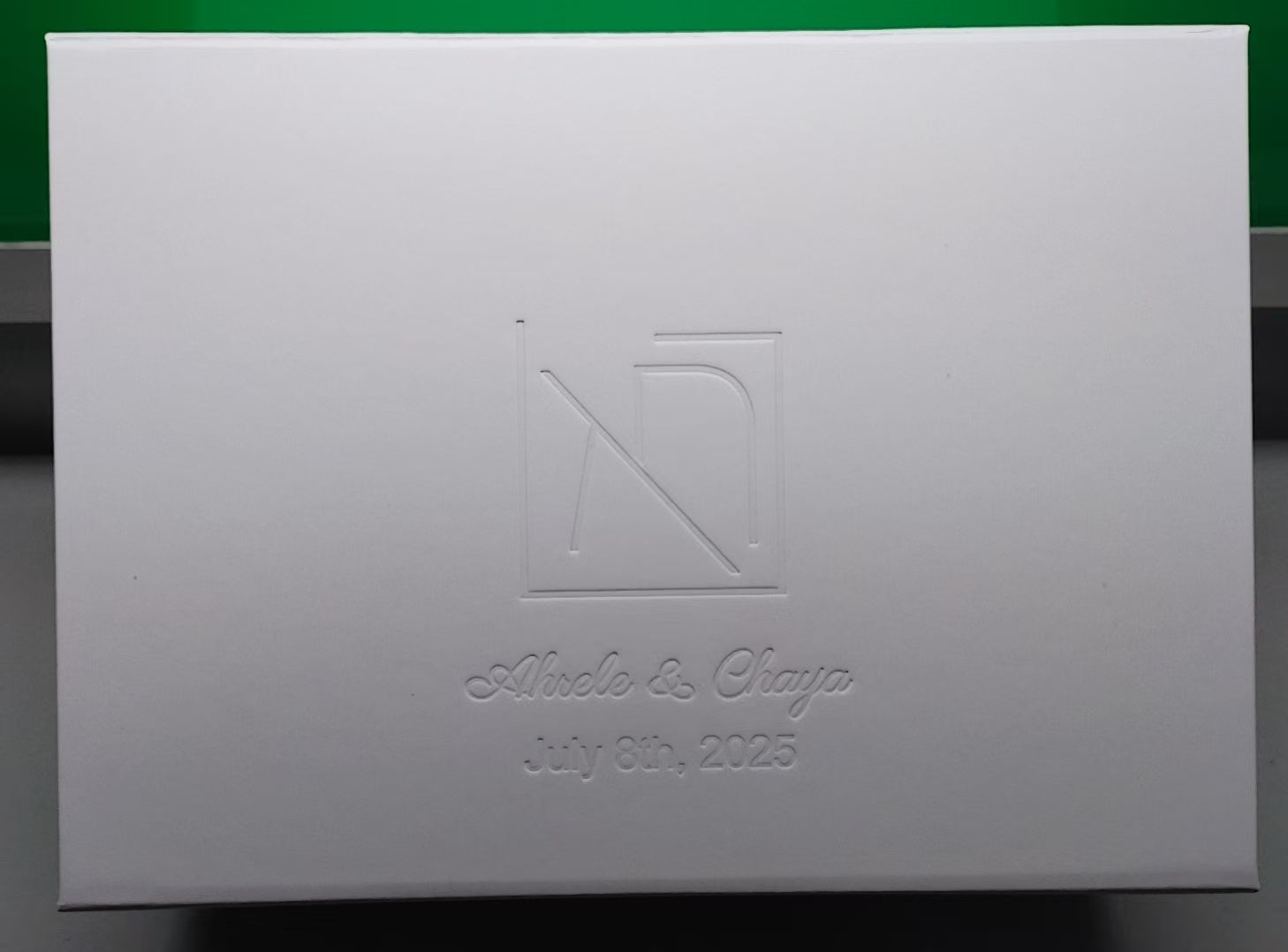 Deboss Logo on Sample Box