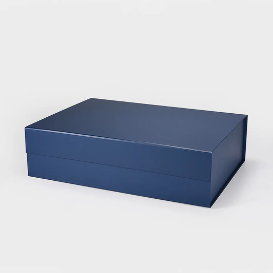 A3 Shallow Navy Blue Magnetic Gift Box