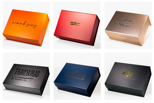 Foil Stamping Logo on Sample Box