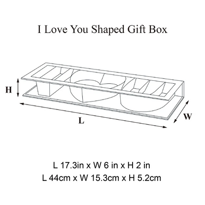 I Love You Shaped Gift Packaging Box with Window
