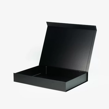 Large Shallow Magnetic Gift Box Black