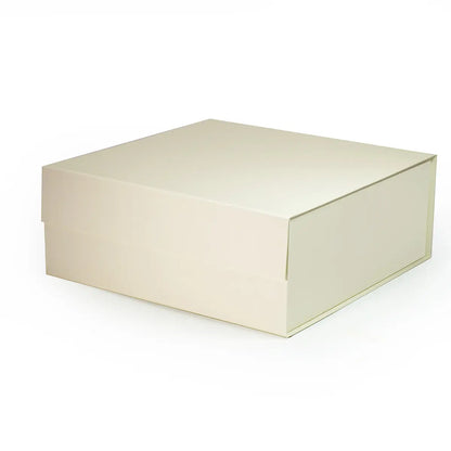 Large Square Magnetic Gift Box Ivory