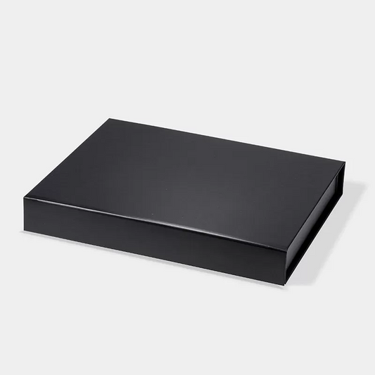Medium Shallow Magnetic Gift Box Black