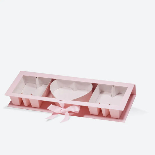 Mother’s Day Mom Gift Box with Clear Window Pink