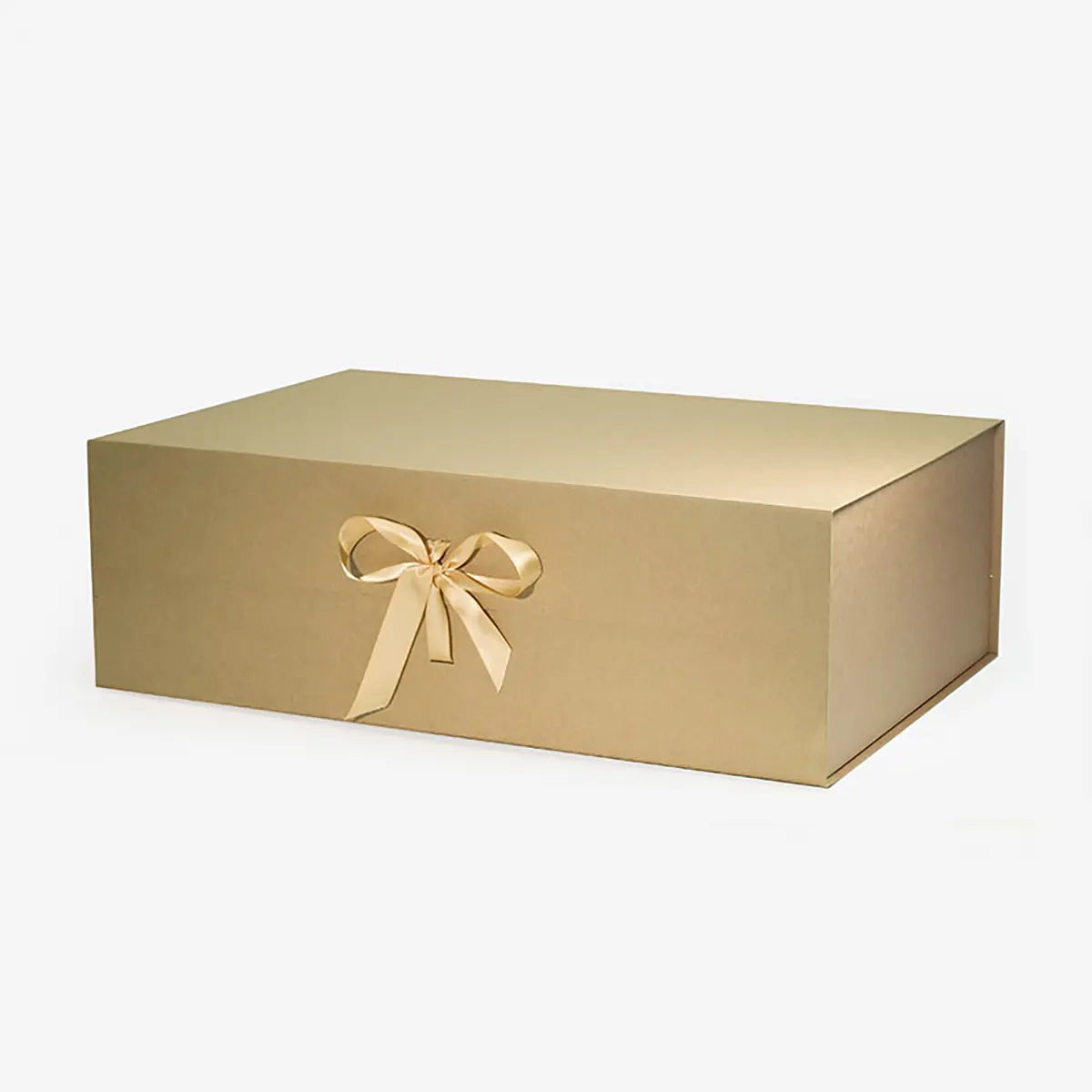XXL Big Magnetic Gift Box Kraft with ribbon