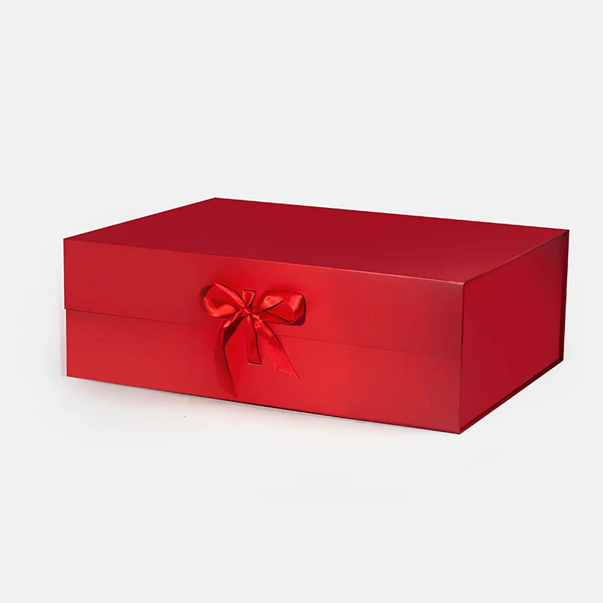 XXL Big Magnetic Gift Box Red with ribbon
