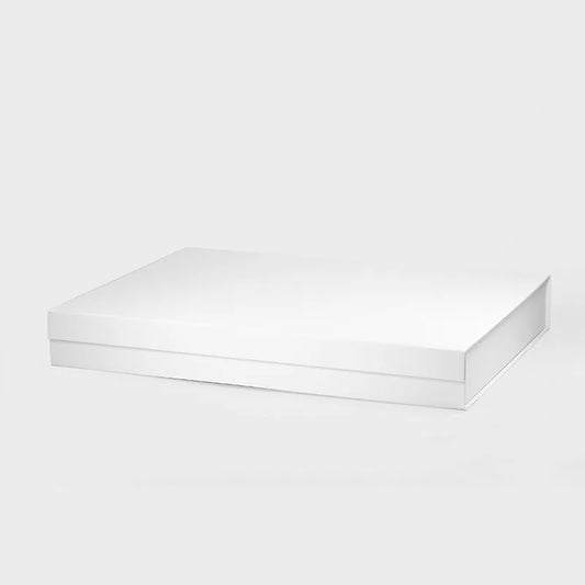 XXL Shallow White Magnetic Gift Box